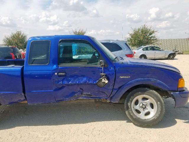 1FTYR14U04PB08708 - 2004 FORD RANGER SUP BLUE photo 9