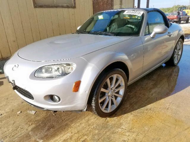 JM1NC25F870133265 - 2007 MAZDA MX-5 MIATA SILVER photo 2