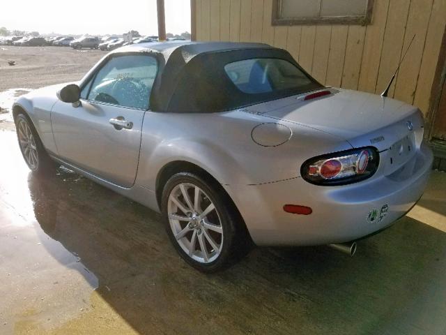 JM1NC25F870133265 - 2007 MAZDA MX-5 MIATA SILVER photo 3