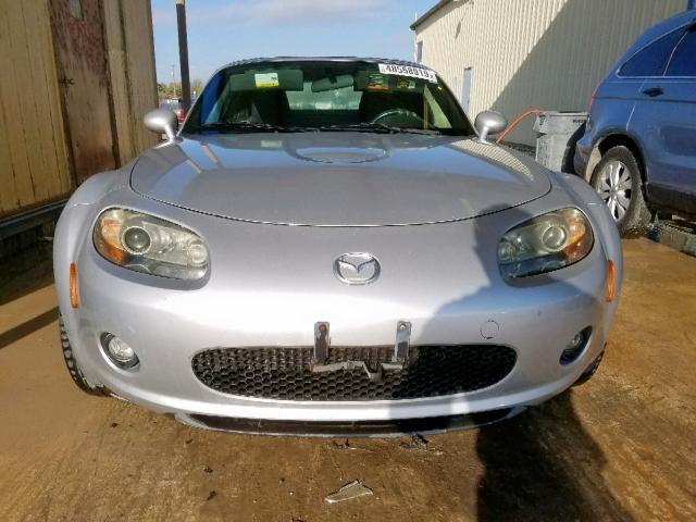 JM1NC25F870133265 - 2007 MAZDA MX-5 MIATA SILVER photo 9