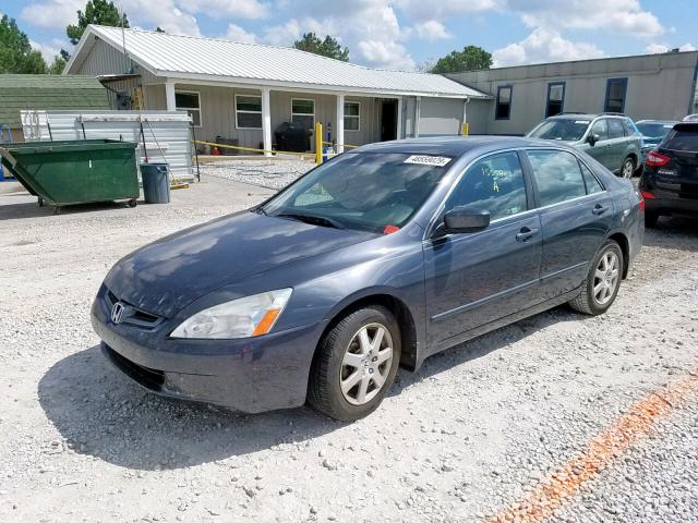 1HGCM66595A056660 - 2005 HONDA ACCORD EX GRAY photo 2