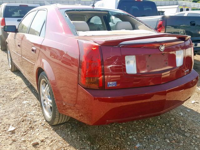 1G6DP567050217038 - 2005 CADILLAC CTS HI FEA MAROON photo 3