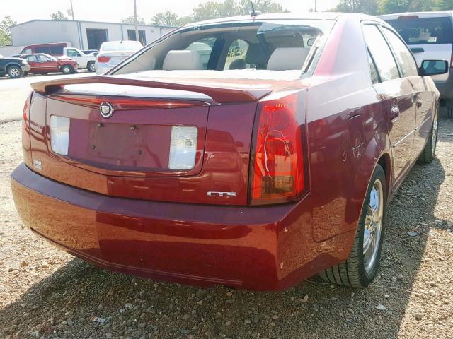 1G6DP567050217038 - 2005 CADILLAC CTS HI FEA MAROON photo 4