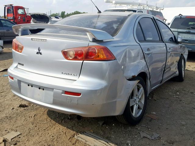 JA3AU26UX8U019379 - 2008 MITSUBISHI LANCER ES SILVER photo 4