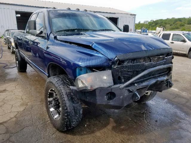 3D7KU28C24G102740 - 2004 DODGE RAM 2500 S BLUE photo 1