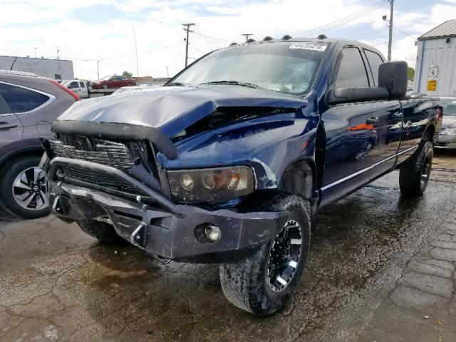 3D7KU28C24G102740 - 2004 DODGE RAM 2500 S Կապույտ լուսանկար 2