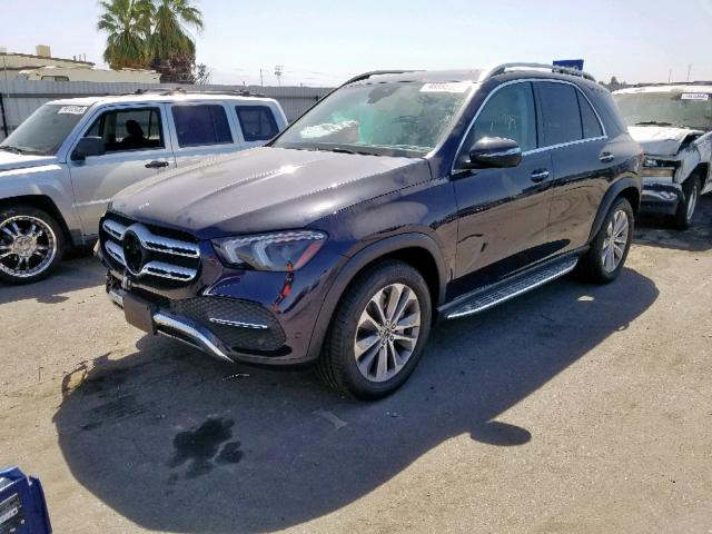 4JGFB4KE3LA081803 - 2020 MERCEDES-BENZ GLE 350 4M BLUE photo 2