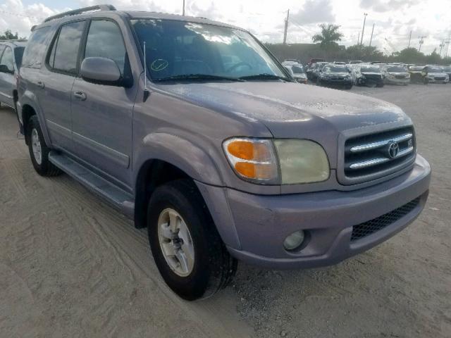 5TDZT38A72S088168 - 2002 TOYOTA SEQUOIA LI GRAY photo 1