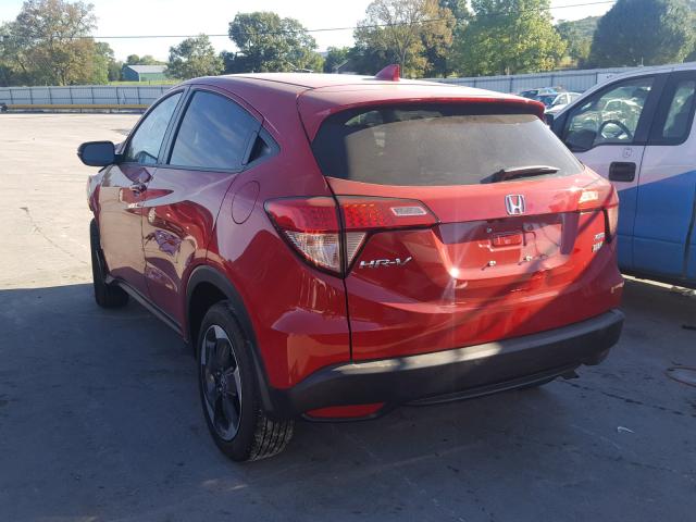 3CZRU6H55JG713207 - 2018 HONDA HR-V EX RED photo 3