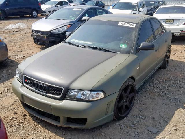 WAURD68D91A086519 - 2001 AUDI S4 2.7 QUA GREEN photo 2