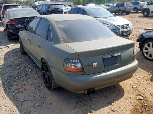 WAURD68D91A086519 - 2001 AUDI S4 2.7 QUA GREEN photo 3