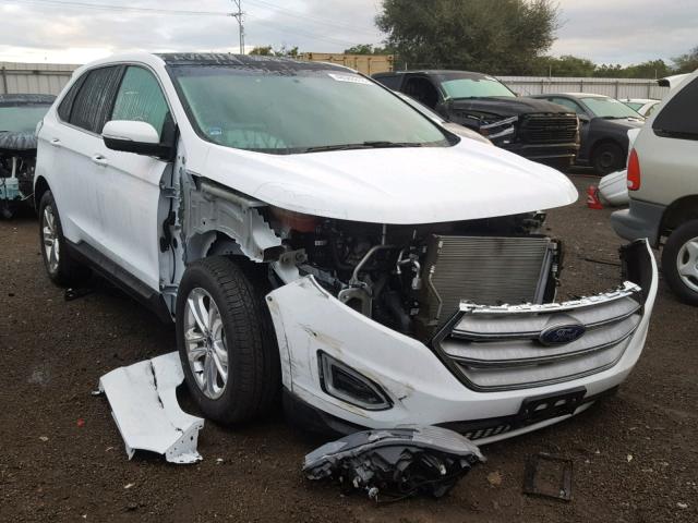 2FMPK3J94HBC45221 - 2017 FORD EDGE SEL WHITE photo 1