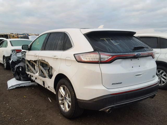 2FMPK3J94HBC45221 - 2017 FORD EDGE SEL WHITE photo 3