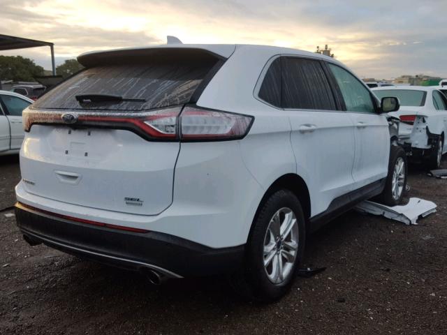 2FMPK3J94HBC45221 - 2017 FORD EDGE SEL WHITE photo 4