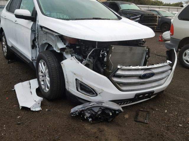 2FMPK3J94HBC45221 - 2017 FORD EDGE SEL WHITE photo 9