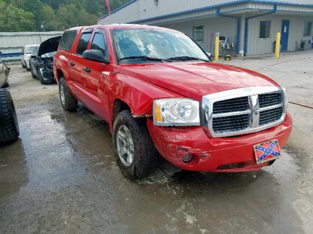 1D7HW48N17S197614 - 2007 DODGE DAKOTA QUA RED photo 1