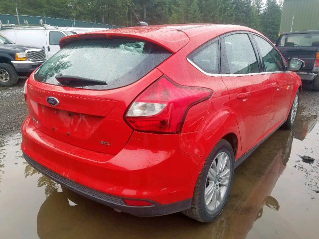 1FAHP3M21CL216752 - 2012 FORD FOCUS SEL RED photo 4