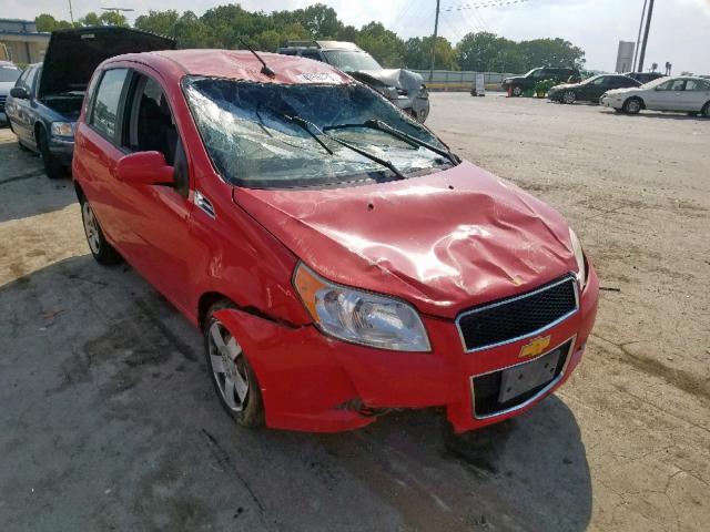 KL1TD6DE3AB110080 - 2010 CHEVROLET AVEO LS RED photo 1