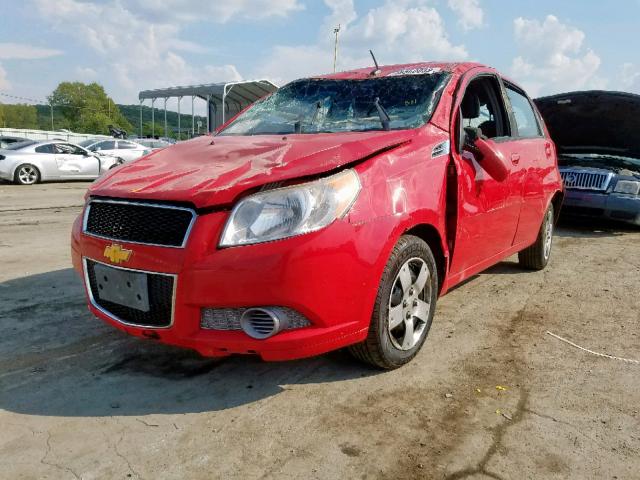 KL1TD6DE3AB110080 - 2010 CHEVROLET AVEO LS RED photo 2