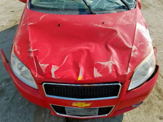 KL1TD6DE3AB110080 - 2010 CHEVROLET AVEO LS RED photo 9