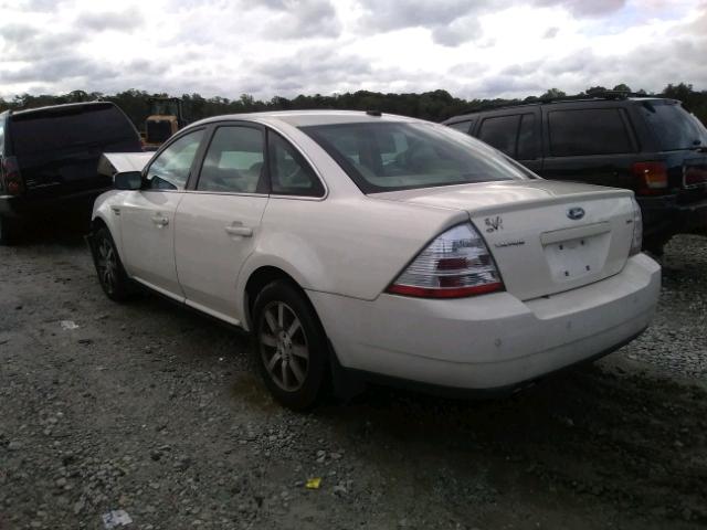 1FAHP24W19G119078 - 2009 FORD TAURUS SEL WHITE photo 3