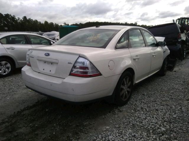 1FAHP24W19G119078 - 2009 FORD TAURUS SEL WHITE photo 4