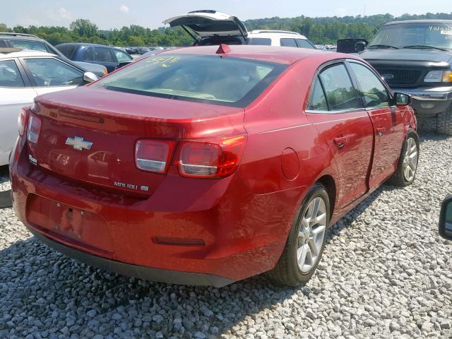 1G11D5RR4DF104185 - 2013 CHEVROLET MALIBU 1LT RED photo 4