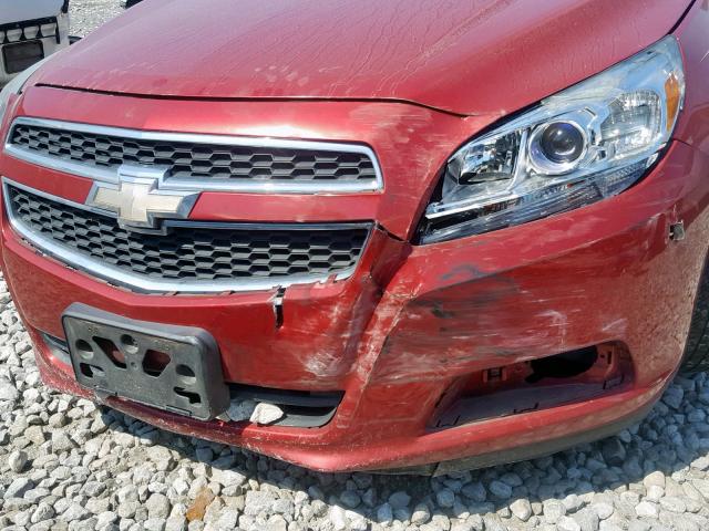 1G11D5RR4DF104185 - 2013 CHEVROLET MALIBU 1LT RED photo 9