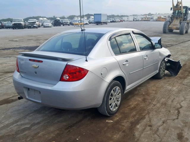 1G1AD5F5XA7174751 - 2010 CHEVROLET COBALT 1LT SILVER photo 4