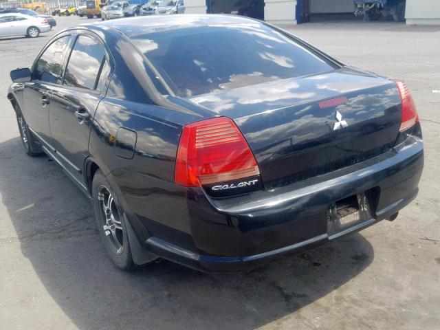 4A3AB56F16E026588 - 2006 MITSUBISHI GALANT ES BLACK photo 3