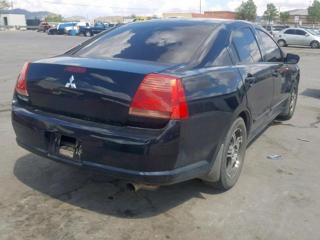 4A3AB56F16E026588 - 2006 MITSUBISHI GALANT ES BLACK photo 4