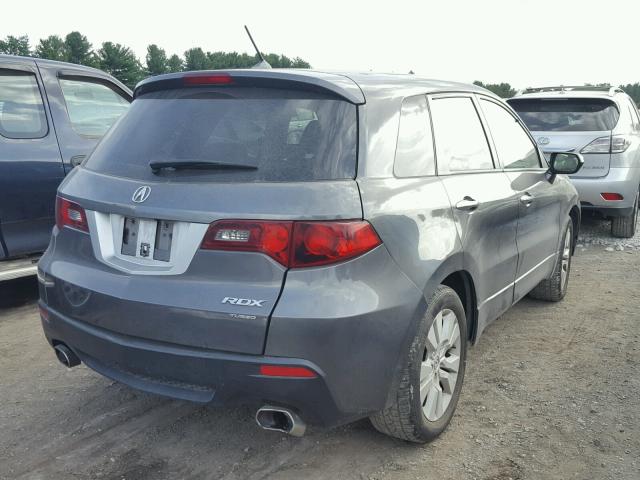 5J8TB1H25AA001502 - 2010 ACURA RDX GRAY photo 4