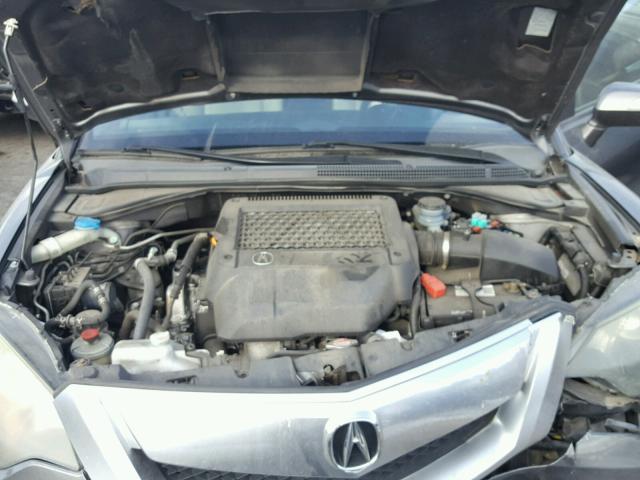 5J8TB1H25AA001502 - 2010 ACURA RDX GRAY photo 7