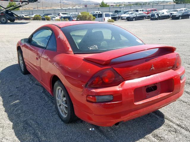 4A3AC44GX1E196430 - 2001 MITSUBISHI ECLIPSE GS RED photo 3