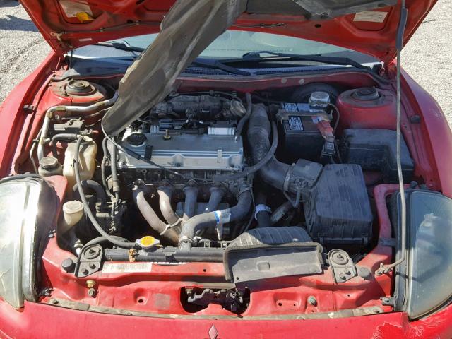 4A3AC44GX1E196430 - 2001 MITSUBISHI ECLIPSE GS RED photo 7