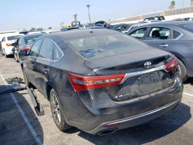 4T1BK1EB3HU250495 - 2017 TOYOTA AVALON XLE BLACK photo 3