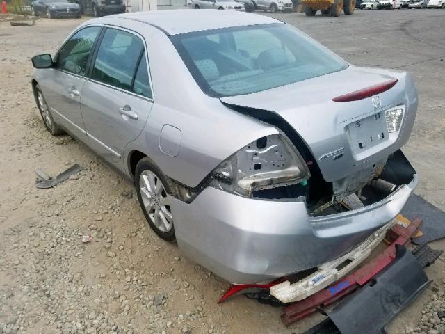 1HGCM66487A045515 - 2007 HONDA ACCORD SE SILVER photo 3