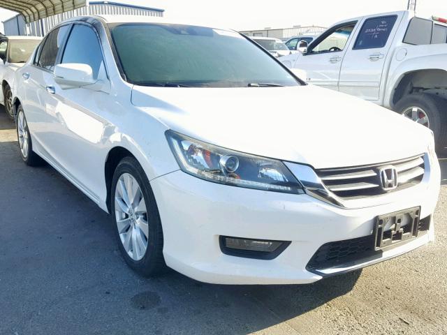 1HGCR2F84EA282612 - 2014 HONDA ACCORD EXL WHITE photo 1