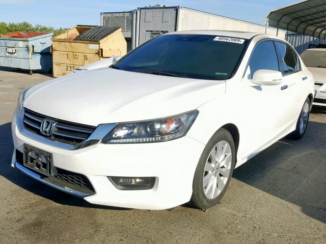 1HGCR2F84EA282612 - 2014 HONDA ACCORD EXL WHITE photo 2