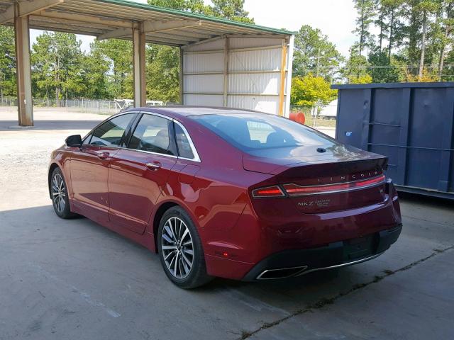 3LN6L5A94HR633927 - 2017 LINCOLN MKZ PREMIE RED photo 3