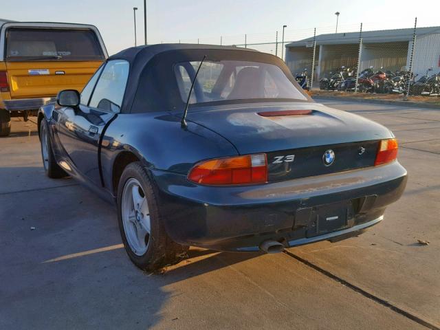 4USCH7335WLD16826 - 1998 BMW Z3 1.9 GREEN photo 3