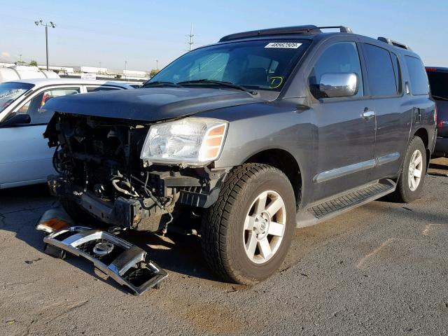 5N1AA08B66N742644 - 2006 NISSAN ARMADA SE GRAY photo 2