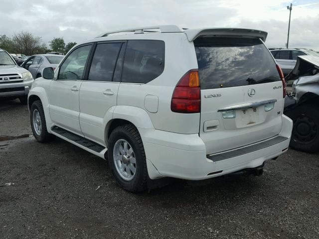 JTJBT20X650083883 - 2005 LEXUS GX 470 WHITE photo 3