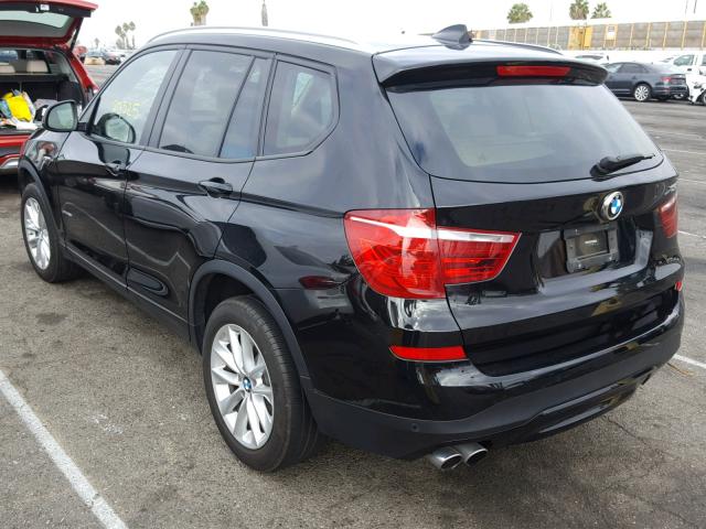 5UXWZ7C50H0V85270 - 2017 BMW X3 SDRIVE2 BLACK photo 3