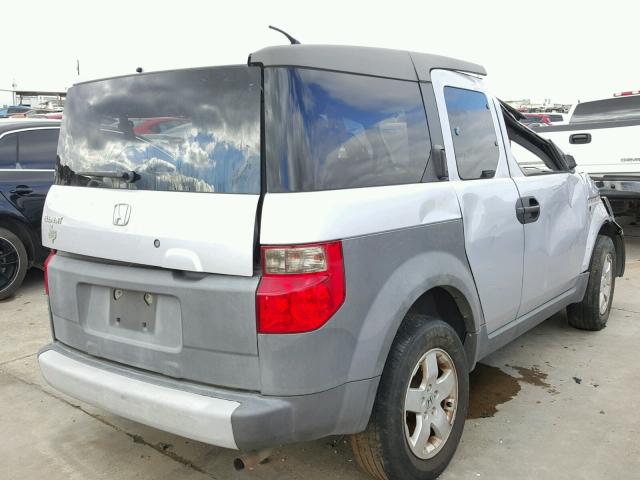 5J6YH18553L003927 - 2003 HONDA ELEMENT EX SILVER photo 4