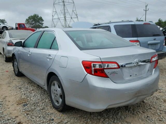 4T1BF1FK2CU591365 - 2012 TOYOTA CAMRY SILVER photo 3