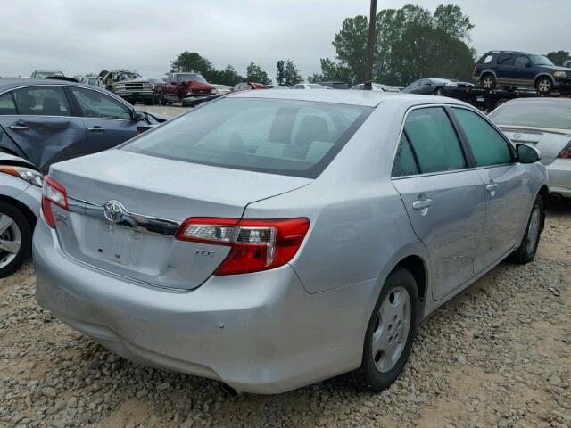 4T1BF1FK2CU591365 - 2012 TOYOTA CAMRY SILVER photo 4