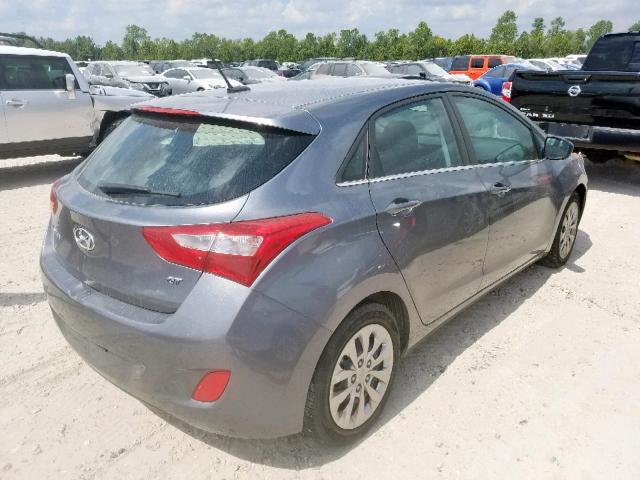 KMHD35LH5GU332201 - 2016 HYUNDAI ELANTRA GT GRAY photo 4