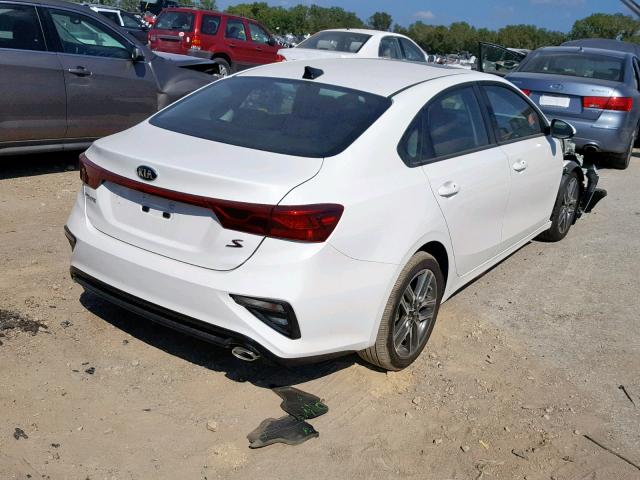 3KPF34AD7KE036062 - 2019 KIA FORTE GT L WHITE photo 4