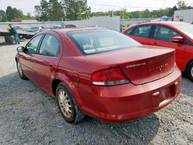 1C3EL46TX3N594579 - 2003 CHRYSLER SEBRING LX RED photo 3